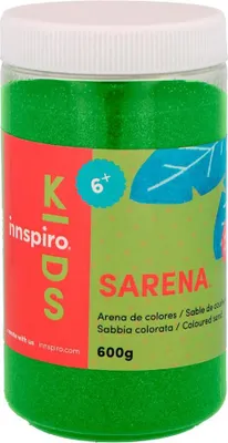 Produktbild von INNSPIRO Olivgrüner Farbsand, 600 g, zum Dekorieren und Basteln