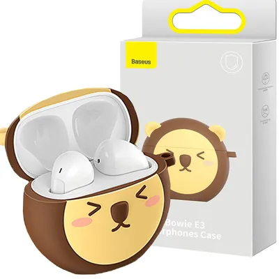 Obrázok produktu pre Baseus silikónové puzdro na slúchadlá Bowie E3 - Hnedé KP25104