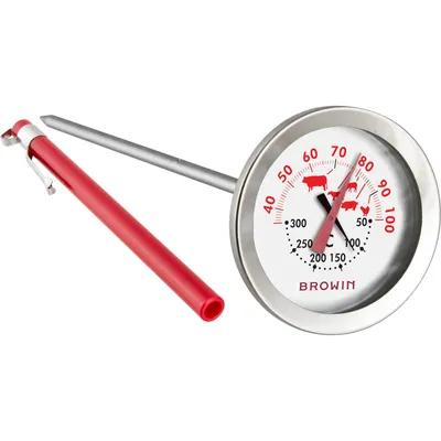 Produktbild von Thermometer mit Doppelskala (30 °C bis 100 °C) / (50 °C bis 300 °C), 13,0 cm