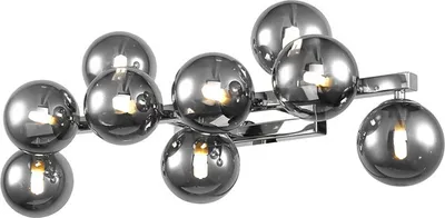 Produktbild von Maytoni Dallas Chrom Außenwandlampe, 9 G9 Lichter, Metall & Glas