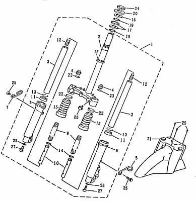 Produktbild von Kugellagerring 2 Lager Vorderradgabel Motorrad 79771