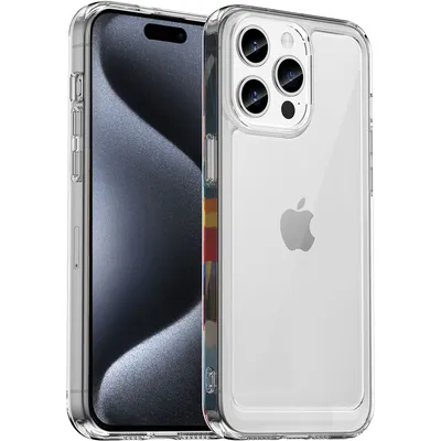Immagine prodotto di Custodia per iPhone 15 Pro trasparente, custodia protettiva in silicone TPU antiurto Trasparente