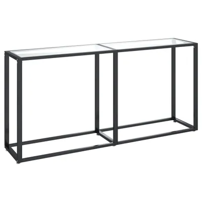 Image de Table console Transparent 160x35x75,5 cm Verre trempé