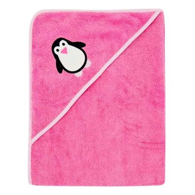 Produktbild von ImseVimse Kapuzenbadetuch -BW Pink Pinguin