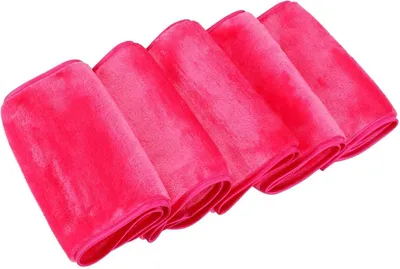 Produktbild von 5er Pack Mikrofaser Abschminktücher - Hypoallergen, waschbar, wiederverwendbar