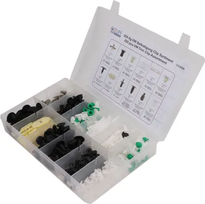Produktbild von CCLIFE 255tlg Spreiznieten Sortiment Befestigung Clips Set Radkasten Autotür Innen kompatibel mit VW