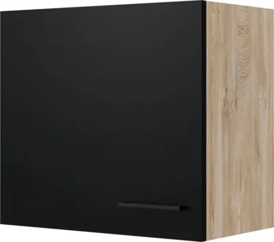 Produktbild von Flex Well Hängeschrank Capri BxTxH 60 x 32 x 54,8 cm schwarz matt antifingerprint zerlegt Anschlag reversibel 00012514