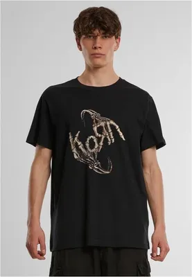 Image de T-shirt pour homme Mr. Tee Korn Skull Hands Tee noir - L