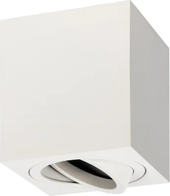 Produktbild von Ledvion LED Aufbauspot Weiss Quadratisch GU10 ohne Leuchtmittel dimmbar