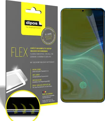 Produktbild von 2x Schutzfolie für Oppo Reno Ace Folie, 100% Displayabdeckung, dipos Flex