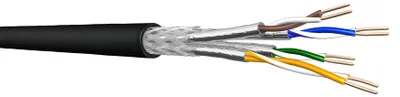 Immagine prodotto di Cavo di posa Draka, cavo interrato UC900 SS23, Cat 7, S/FTP, PiMF, nero, bobina da 100 m