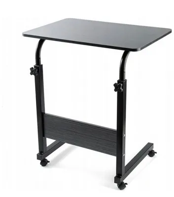 Produktbild von Laptoptisch Höhenverstellbarer Tisch mit Rollen – 80×40 cm – für Bett & Sofa