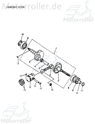 Produktbild von Adly Federscheibe RTW-43 ATV 50 II Utility XXL AC 50ccm 2Takt Motorroller.de Federring Spannscheibe Ausgleichsscheibe Feder-Ring Zwischenscheibe Quad