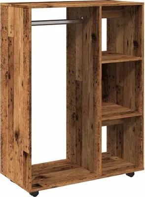 Produktbild von Kleiderständer Altholz-Optik 80x40x110 cm Holzwerkstoff
