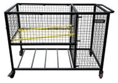 Produktbild von Netsportique Ballwagen – Stabiler Aufbewahrungswagen für Bälle mit Rollen (1340 x 600 x 1000 mm)