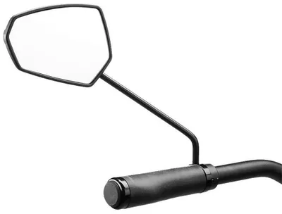 Produktbild von Humpert Fahrrad Spiegel ErgoTec M-77L, Linksmontage, Schwarz sandgestrahlt