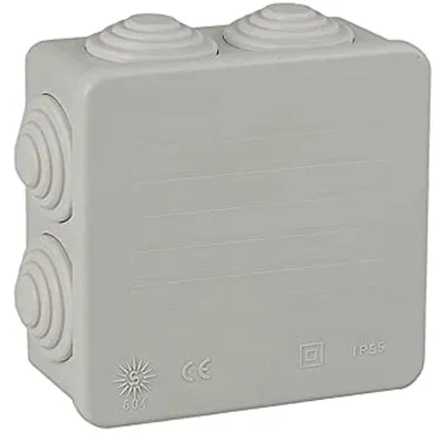 Wasserdichte quadratische Box 80 x 80 x 35 mm