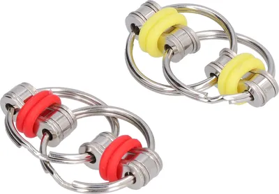 Obrázek produktu pro Nerezová ocel Fidget Chain hračka proti stresu a úzkosti, klíčenka pro dospělé
