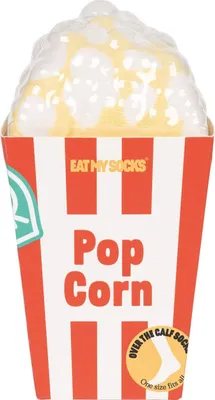 Obrázek produktu pro EatMySocks Dlouhé ponožky Pop Corn originálně zabalený nápad na dárek