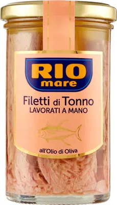 Produktbild von 3x Rio Mare Filetti di Tonno in Olio di oliva Thunfischfilets in Olivenöl handgemacht 250g