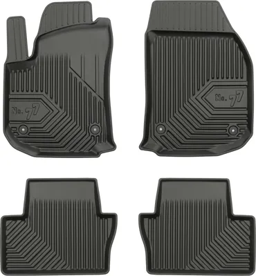 Produktbild von Fußmatten Gummimatten No.77 für Opel Zafira B 2005-2014 TPE Gummi Schwarz 4 tlg