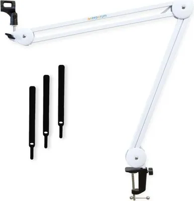 Produktbild von keepdrum MS138 Mikrofonarm Gelenkarm-Stativ Weiss