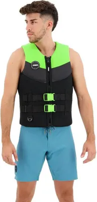 Immagine prodotto di Giubbotto di salvataggio in neoprene Jobe da uomo, verde lime, Vest Men, con protezione antiurto, per wakeboard - Taglia: 2XL+