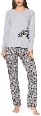 Image de Pyjama pour femme Merry Style MS10-169 (Zèbre chiné, S)