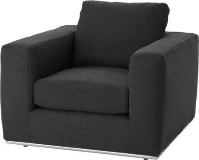 Produktbild von Casa Padrino Luxus Sessel Schwarz 94 x 100 x H. 76 cm - Hotel Sessel Möbel