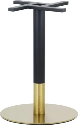 Produktbild von Tischgestell, Tischbeine aus Edelstahl SH-3001-6/GB, für Büro, Hotel, Restaurant, Durchmesser 50 cm, Höhe 72 cm, goldfarbener Edelstahl