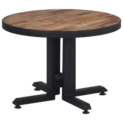 Produktbild von Couchtisch Rund Ø55x40 cm Recyceltes Massivholz Teak