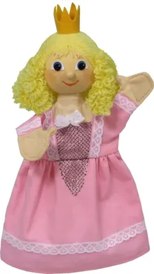 Immagine prodotto di Burattino Principessa Regina 30 cm, rosa