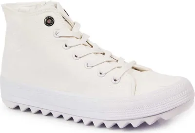 Zdjęcie produktu dla Damskie Wysokie Trampki Na Dużej Podeszwie BIG STAR FF274241 Białe 38