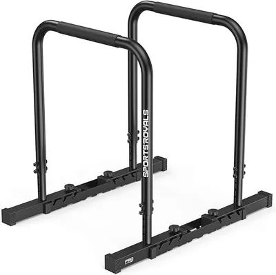 Produktbild von Dip Barren ,400 kg Tragkraft Dip Stange & Dip Bar,Doppel Sicherung,Funktionaler Stabiler Dip Bar,Höhenverstellbar 81-96 cm,Tragbar für Heimgym&Calisthenics Equipment