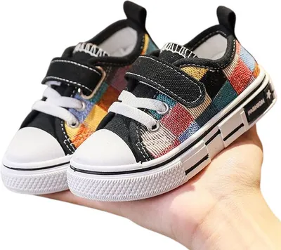 Produktbild von Kinder Sneaker Jungen Mädchen Turnschuhe Sportschuhe Freizeit Checkered Schwarz Gr.29