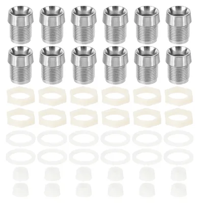 LED-Halter 10 mm, 25 Stück, Kunststoff verchromt, Silber
