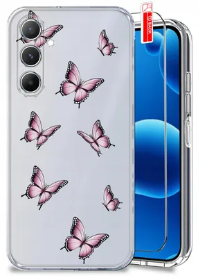 Produktbild von Hülle für Samsung M15 5G – Frühlingsmotive, Frühlingsblumen, durchsichtige Hülle + Displayschutzfolie