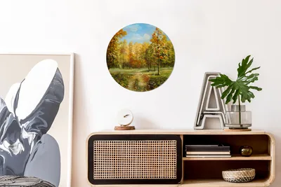 Produktbild von MuchoWow® - Schlafzimmer - Bilder - Der Kreis - Kunst für die Wohnung - Plastik - Kunstdruck - Wandbild
