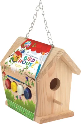 Produktbild von Malset „Gestalte dein eigenes Vogelhäuschen“