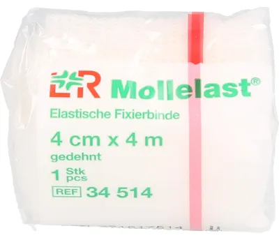 Obrázok produktu pre Mollelast obväzy 4 cmx4 m biele 1 ks