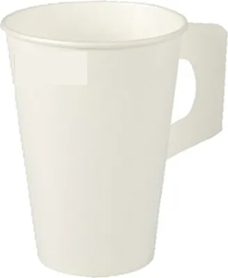 Produktbild von STARPAK Papp-Trinkbecher mit Henkel 0,18 l weiß 80 Stück