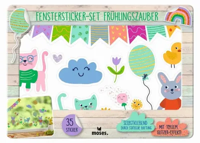Produktbild von moses. Verlag GmbH Fenstersticker-Set Frühlingszauber