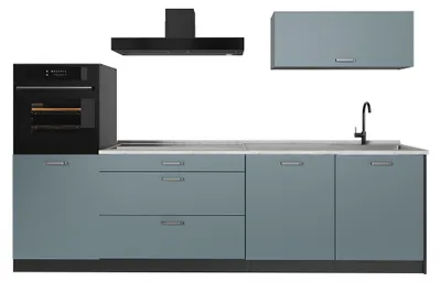 Imagen del producto de Mueble de cocina Vicco R-Line Gris azulado/Antracita 280 cm encimera Mármol, Model 67247
