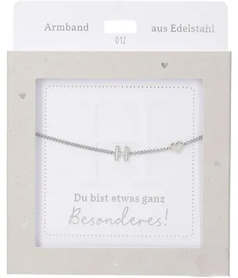 Immagine prodotto di Bracciale da donna in acciaio inossidabile con ciondolo a forma di cuore, color argento o oro, regolabile da 15 a 20 cm - H argento