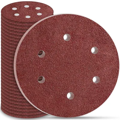 Produktbild von Schleifpapier 225mm Klett 30 Stück Körnung P40 für Trockenbauschleifer Langhalsschleifer 6 Loch