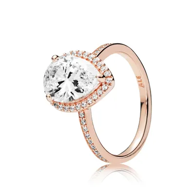 Immagine prodotto di Anello Pandora Rose 186251CZ, collezione Radiant Teardrop, taglia 56, per donna