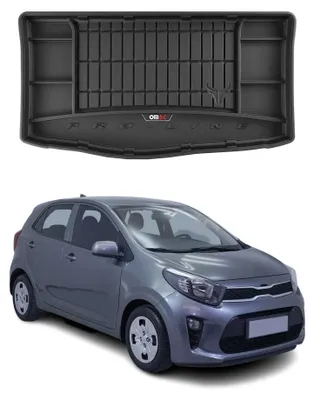 Productafbeelding van OMAC rubberen bagagerek voor Kia Picanto 2017-2025, TPE, zwarte kleur