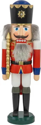 Produktbild von König rot-weiß (40cm) Nussknacker von Seiffener Volkskunst