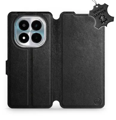 Produktbild von Echtleder Handyhülle für Xiaomi POCO M8 Pro 5G, Mobiwear Leather, Schwarz