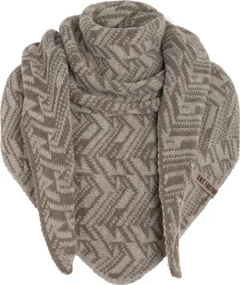 Produktbild von Knit Factory Josh Dreiecksschal - Marron/Iced Clay - 200x70 cm